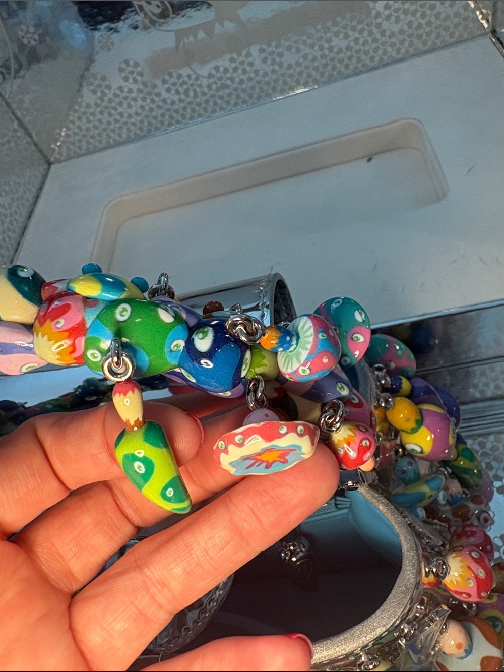 MAKE OFFER Louis Vuitton RARE Takashi Murakami mini mushroom capucines - Picture 6 of 9